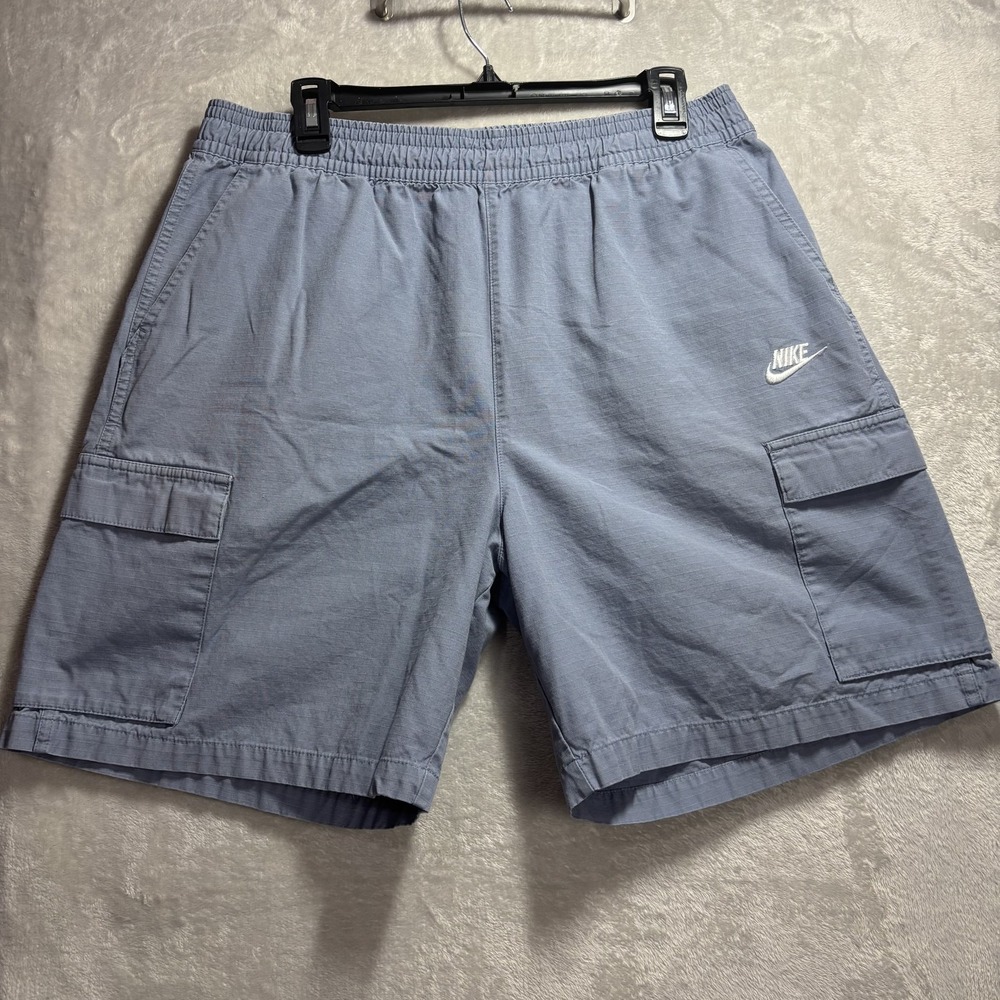 Nike Men's Club Woven Cargo Shorts Blue size  Large Casual